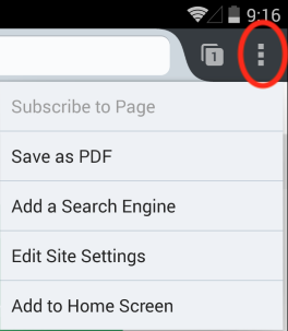 Android Menu